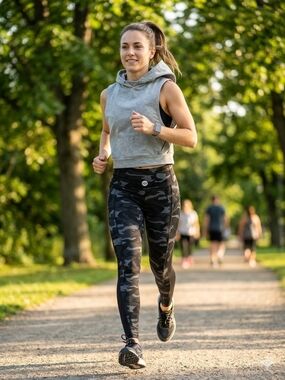 Activewear Bundle | Free Melodies Camo Leggings (M) & SHEIN Grey Sleeveless Hood